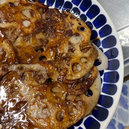 少し焦げてしまいましたがシャキシャキしたれんこん乗せ焼きができました！レシピありがとうございます！